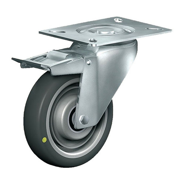 Swivel Castor With Total Lock Stainless Steel Series IP, Wheel AEL